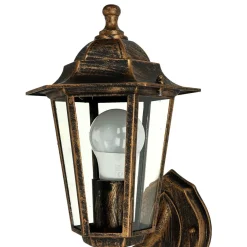 Outlet Easylight Rustikale Außenwandleuchte Kupfer Antik E27 PARIS