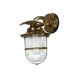 Outlet Lido Rustikale Außenwandleuchte aus Echt-Messing KORFU