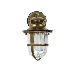 Outlet Lido Rustikale Außenwandleuchte aus Echt-Messing KORFU