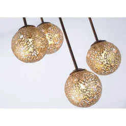 Paul Neuhaus Rustikale Deckenlampe Metall G9 B:27 cm Kugeln Gold* Deckenleuchten|Bürolampen