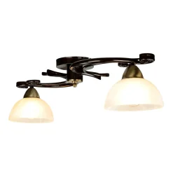 Discount Easylight Rustikale Deckenleuchte Schwarz Weiß AURORA