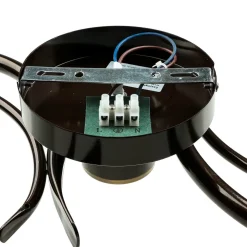 Discount Easylight Rustikale Deckenleuchte Schwarz Weiß AURORA