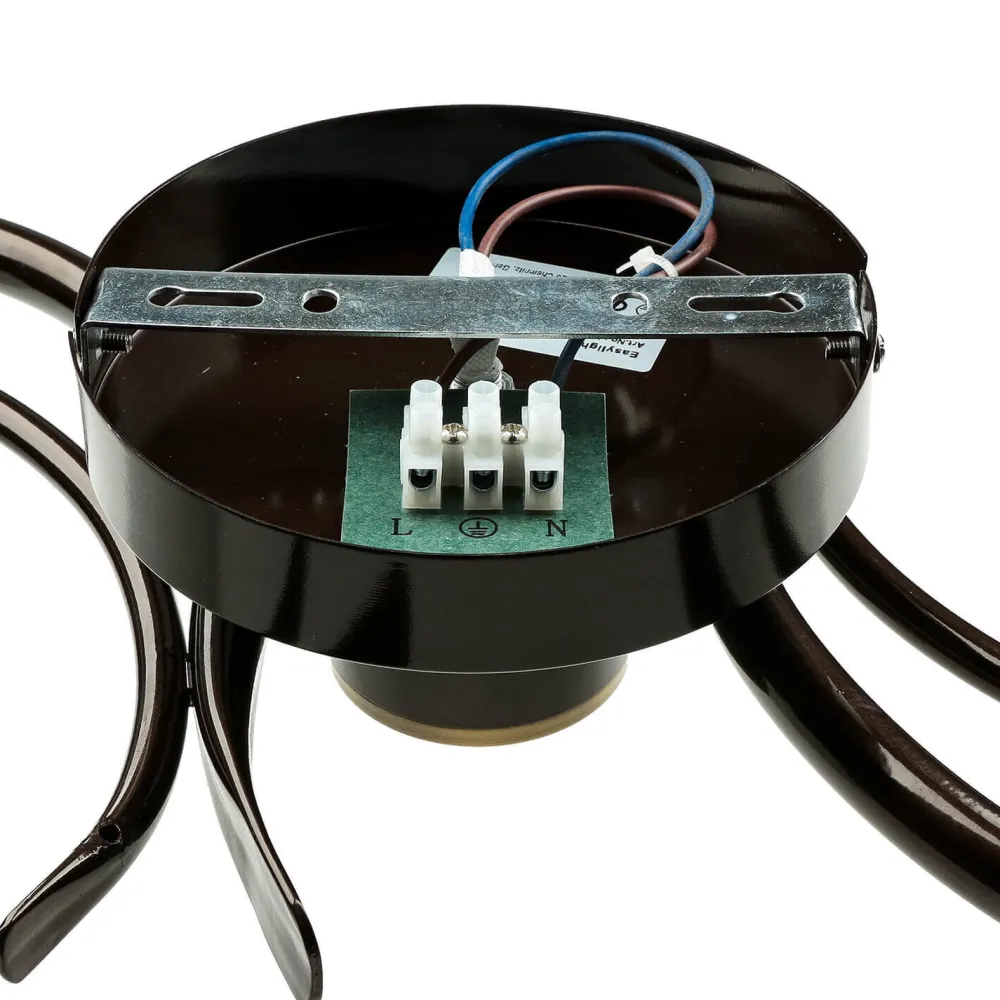 Discount Easylight Rustikale Deckenleuchte Schwarz Weiß AURORA