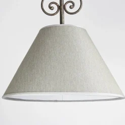 Giovanni Battista Rustikale Deckenleuchte Stoffschirm Handarbeit* Deckenleuchten|Flurlampen