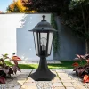 Lido Rustikale Gartenlampe Schwarz 38cm klein Aluminium* Rustikale Lampen|Wegeleuchten