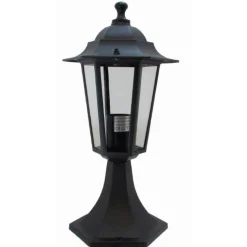 Lido Rustikale Gartenlampe Schwarz 38cm klein Aluminium* Rustikale Lampen|Wegeleuchten