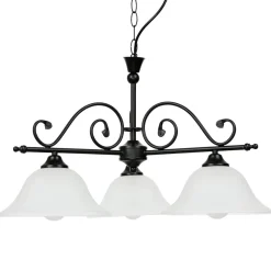 Easylight Rustikale Hängelampe verstellbar Schwarz DOROTHEA* Glaslampen|Rustikale Lampen