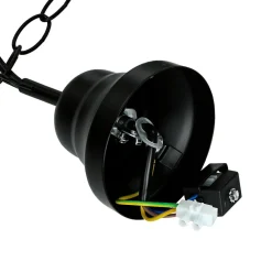 Easylight Rustikale Hängelampe verstellbar Schwarz DOROTHEA* Glaslampen|Rustikale Lampen