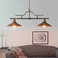 Giovanni Battista Rustikale Hängeleuchte Country Bronze Antik* Metall Lampen|Messinglampen