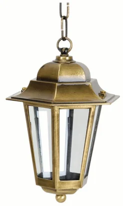 Outlet Lido Rustikale Hängeleuchte Messing IP43 Balkon Terrasse
