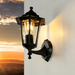 Easylight Rustikale Laternen Außenwandleuchte PARIS Schwarz* Rustikale Lampen|Rustikale Außenleuchten