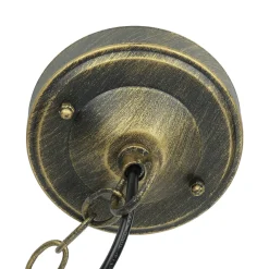 Easylight Rustikale Pendelleuchte Gold Antik für Außen WIEN* Rustikale Lampen|Hängeleuchten Außen