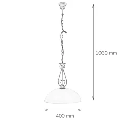 Online Easylight Rustikale runde Hängeleuchte E27 ATHEN