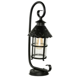 SU-MA Rustikale Sockelleuchte außen 54cm regenfest E27* Metall Lampen|Rustikale Lampen