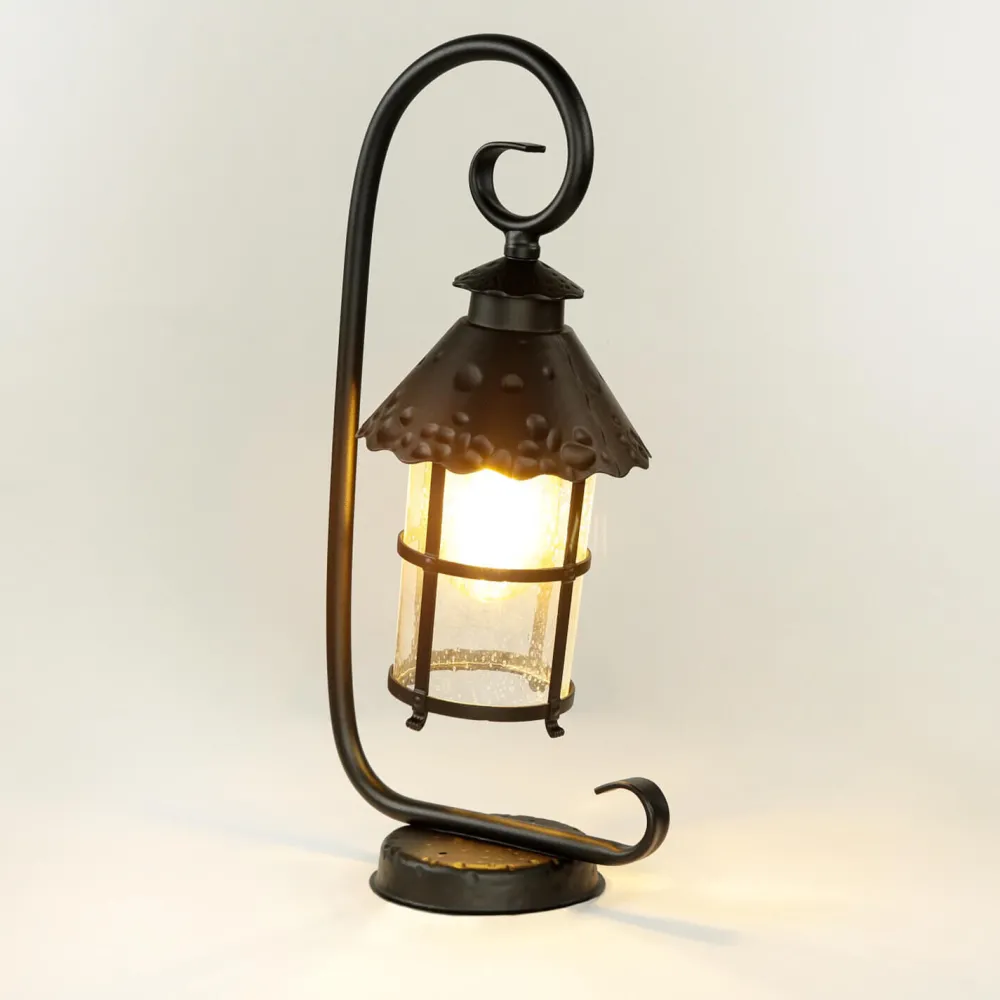 SU-MA Rustikale Sockelleuchte außen 54cm regenfest E27* Metall Lampen|Rustikale Lampen