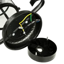 SU-MA Rustikale Sockelleuchte außen 54cm regenfest E27* Metall Lampen|Rustikale Lampen