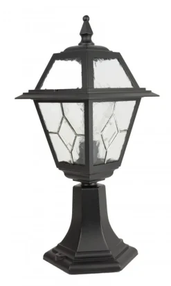 Online SU-MA Rustikale Sockelleuchte außen IP43 wetterfest E27