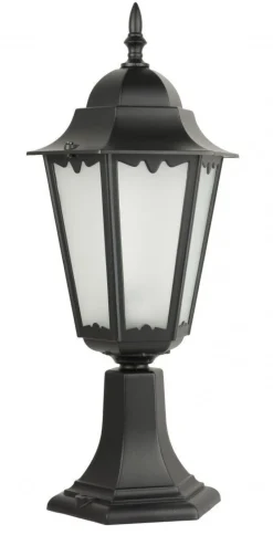 Online SU-MA Rustikale Sockelleuchte DILSEN 52cm Aluminium Glas