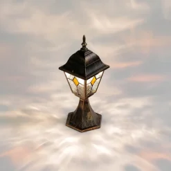 Easylight Rustikale Sockelleuchte Kupfer Antik SALZBURG E27* Rustikale Lampen|Wegeleuchten