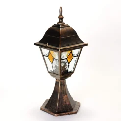 Easylight Rustikale Sockelleuchte Kupfer Antik SALZBURG E27* Rustikale Lampen|Wegeleuchten