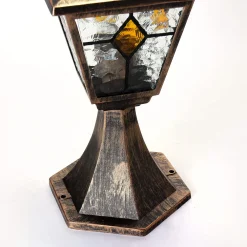 Easylight Rustikale Sockelleuchte Kupfer Antik SALZBURG E27* Rustikale Lampen|Wegeleuchten