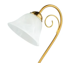 Sale Easylight Rustikale Tischlampe Messing Alabaster H:43cm ATHEN