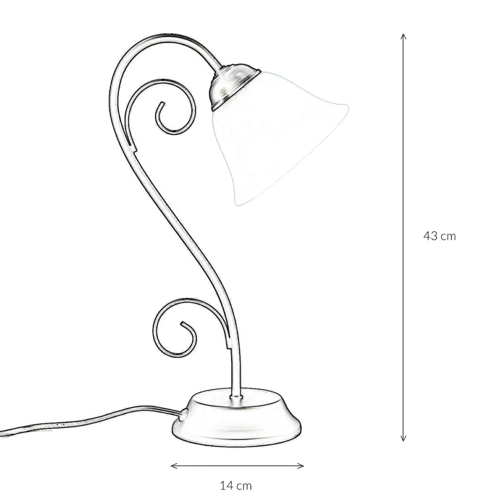 Easylight Rustikale Tischlampe Schwarz Alabaster H:43cm ATHEN