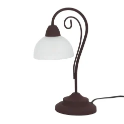 Trio Reality Rustikale Tischleuchte Country rostfarbig* Glaslampen|Rustikale Lampen