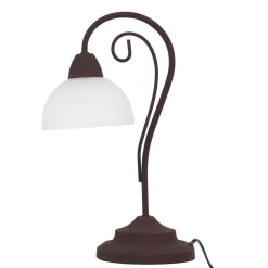 Trio Reality Rustikale Tischleuchte Country rostfarbig* Glaslampen|Rustikale Lampen