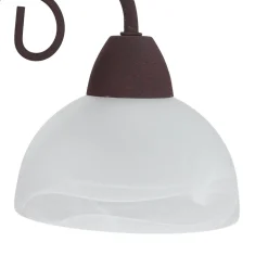 Trio Reality Rustikale Tischleuchte Country rostfarbig* Glaslampen|Rustikale Lampen