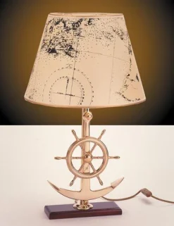 Laura Suardi Rustikale Tischleuchte Messing maritimes Design