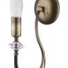 Sale Jupiter Rustikale Wandlampe in Messing Metall H:31 cm E14 Antik