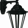 Lido Rustikale Wandlampe IP44 Aluminium Schwarz E27* Außenleuchten Antik|Außenwandleuchten