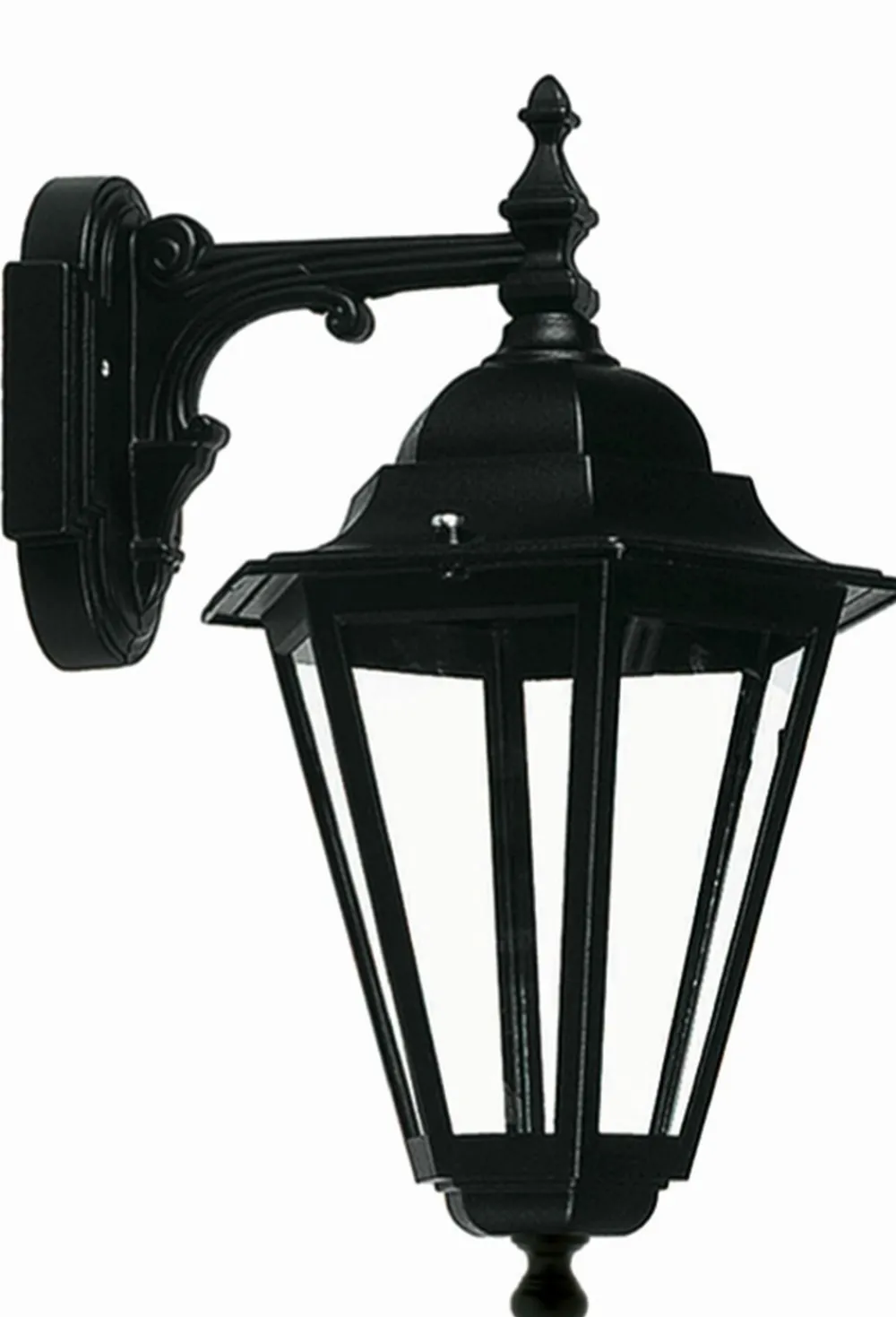 Lido Rustikale Wandlampe IP44 Aluminium Schwarz E27* Außenleuchten Antik|Außenwandleuchten