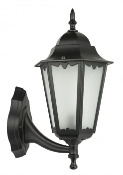 New SU-MA Rustikale Wandlaterne außen H:45cm IP43 Aluminium