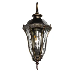 Easylight Rustikale Wandlaterne außen IP44 Schwarz Gold antik* Rustikale Lampen|Rustikale Außenleuchten