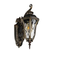 Easylight Rustikale Wandlaterne außen IP44 Schwarz Gold antik* Rustikale Lampen|Rustikale Außenleuchten