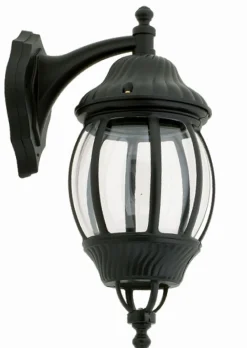 Sale Lido Rustikale Wandlaterne außen Schwarz regengeschützt