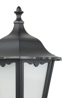 SU-MA Rustikale Wandleuchte Außen Schwarz Aluminium Glas* Außenleuchten Antik|Gartenlaternen