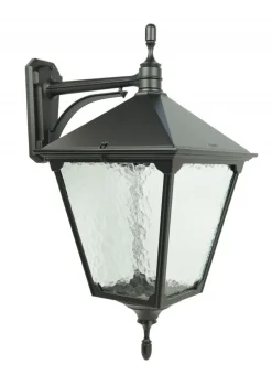 SU-MA Rustikale Wandleuchte außen IP43 Aluminium Glas* Außenleuchten Antik|Außenwandleuchten