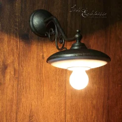 Clearance Giovanni Battista Rustikale Wandleuchte E27 Marte Weiß