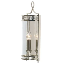 Discount Elstead Rustikale Wandleuchte KUPOLA Nickel Ornament Lampe