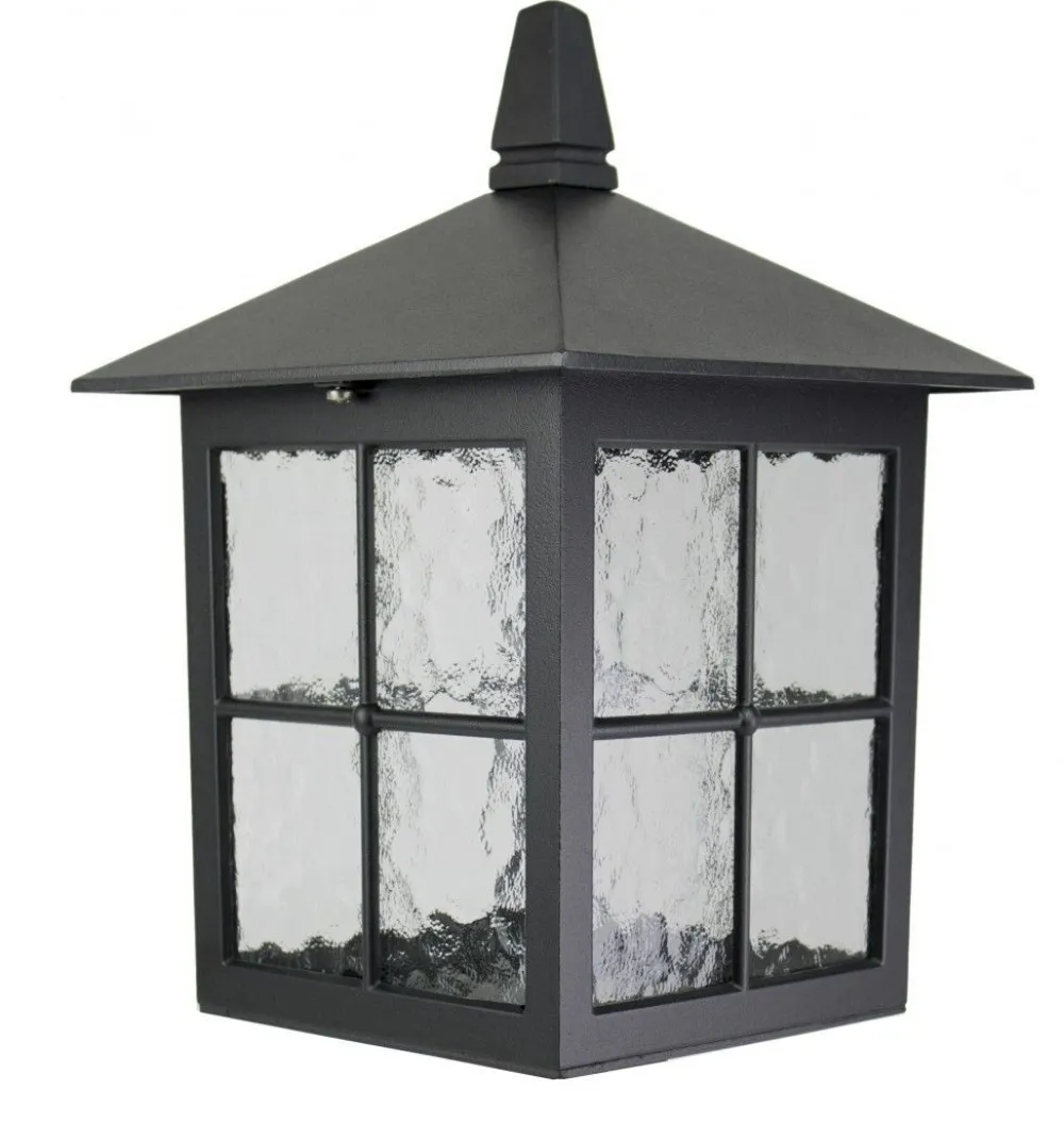 SU-MA Rustikale Wegeleuchte BAARLE Schwarz IP43* Außenleuchten Antik|Gartenlaternen