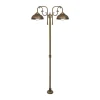 Giovanni Battista Rustikale Wegeleuchte IP44 2-flammig E27 210 cm Messing* Außenleuchten Antik|Gartenlaternen