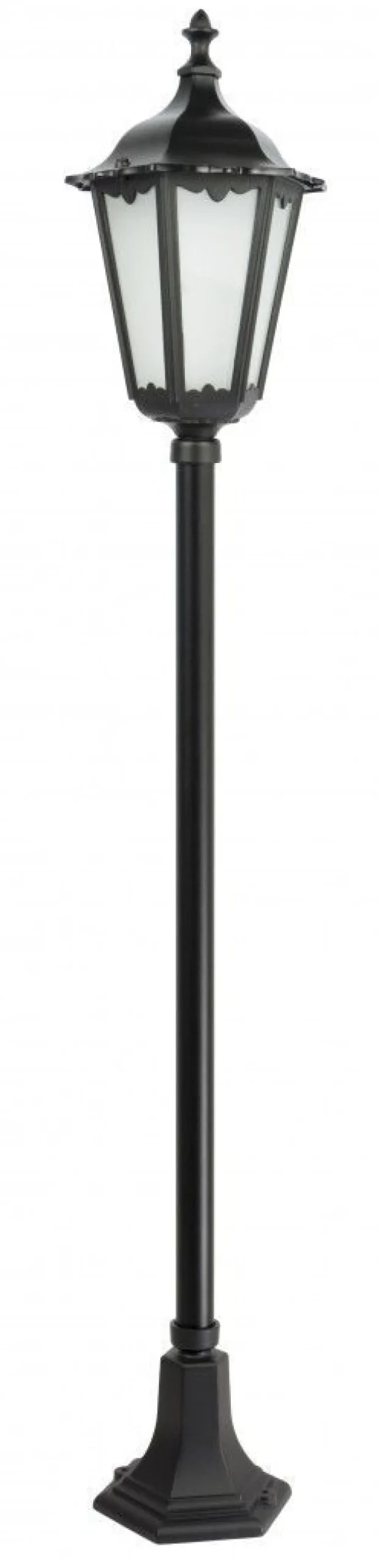 SU-MA Rustikale Wegeleuchte Schwarz 164cm IP43 E27* Außenleuchten Antik|Gartenlaternen