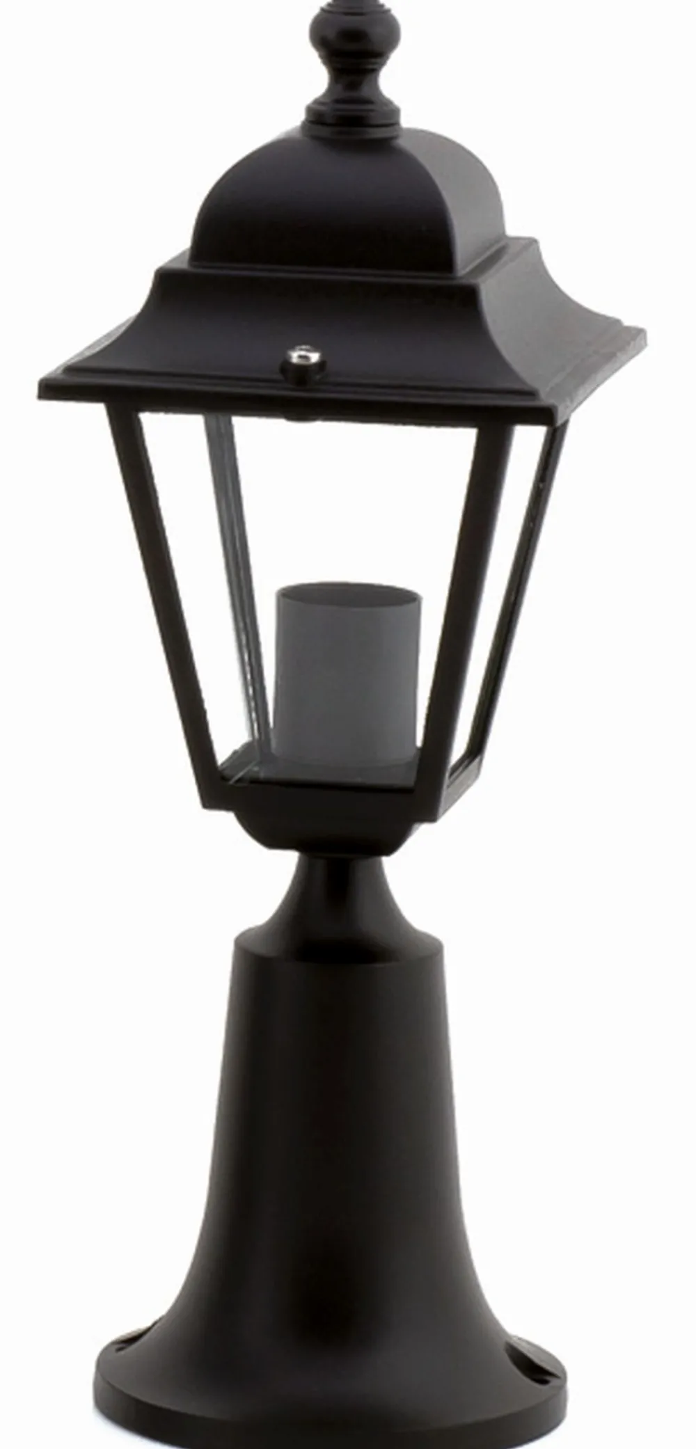 Lido Rustikale Wegeleuchte Schwarz 39cm IP44 E27 Aluminium* Außenleuchten Antik|Gartenlaternen