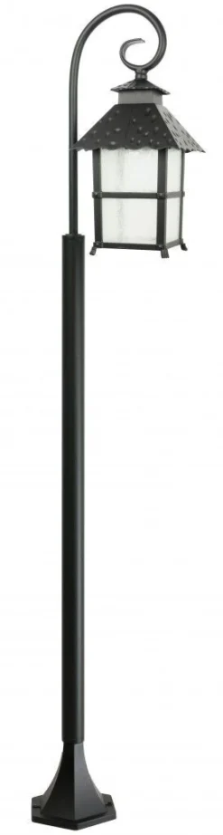 SU-MA Rustikale Wegeleuchte Schwarz 146 cm IP43 E27* Außenleuchten Antik|Rustikale Außenleuchten