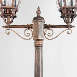 Best Easylight Rustikaler Kandelaber BREST Kupfer Antik 2 armig E27