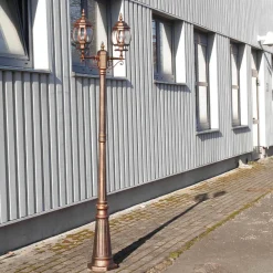 Best Easylight Rustikaler Kandelaber BREST Kupfer Antik 2 armig E27