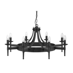 Online Searchlight Rustikaler Kronleuchter Eisen geschmiedet 8-flmg.